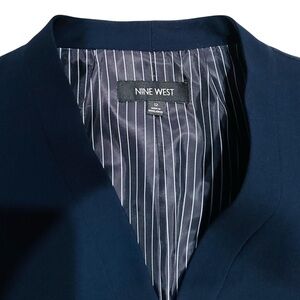 Nine West Blue Sport Coat with Pinstripe Lining